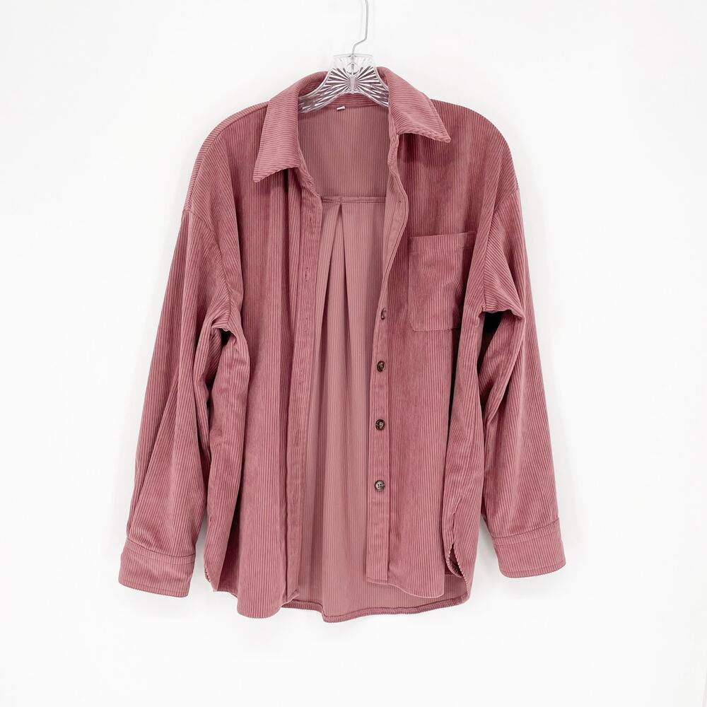 Boutique Button-Up Corduroy Jacket Size Medium